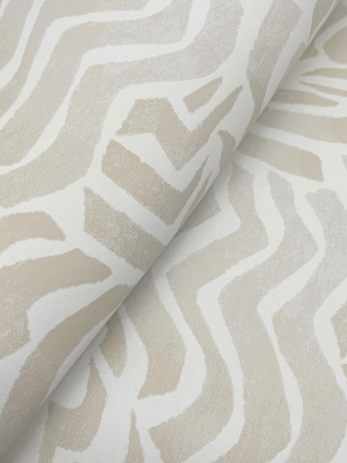 York LM5322 Zora Wave Taupe Wallpaper