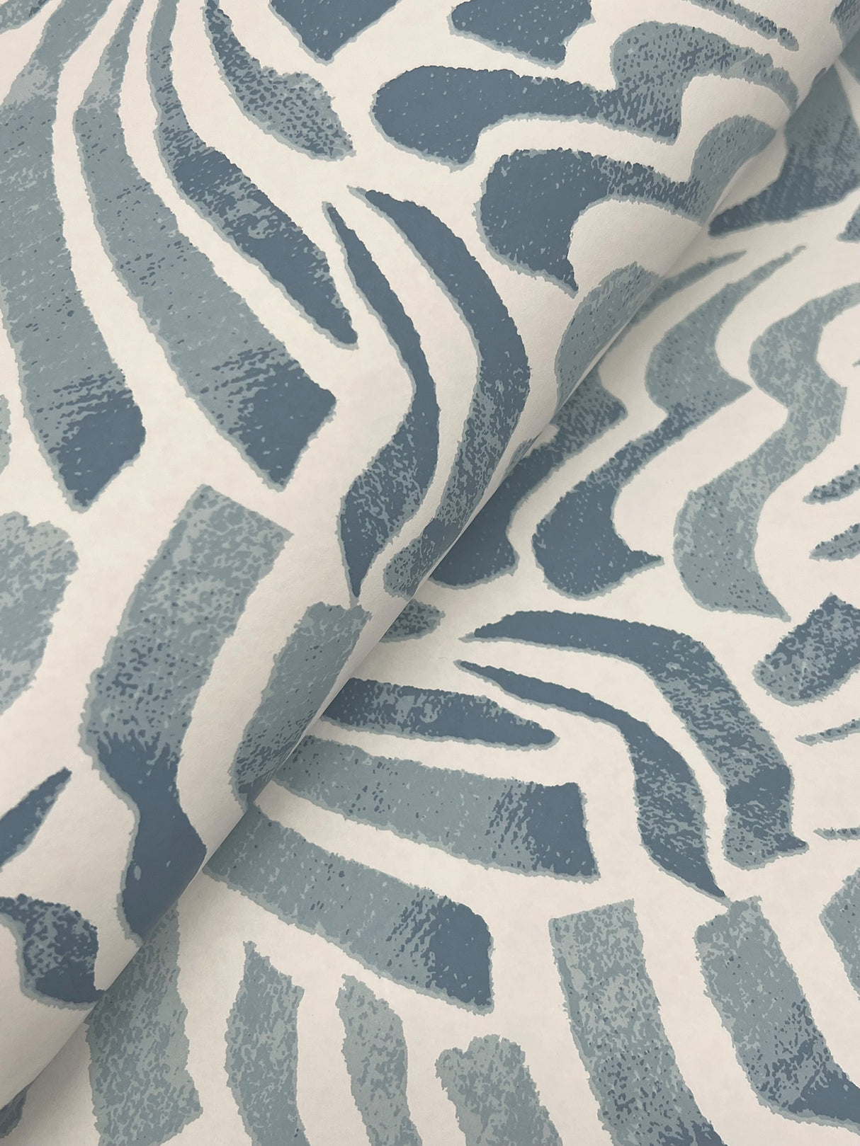 York LM5323 Zora Wave Denim Wallpaper