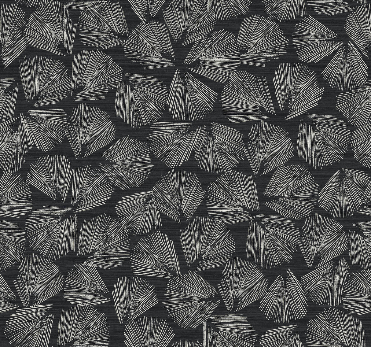 York LM5351 Elora Leaf Black Wallpaper