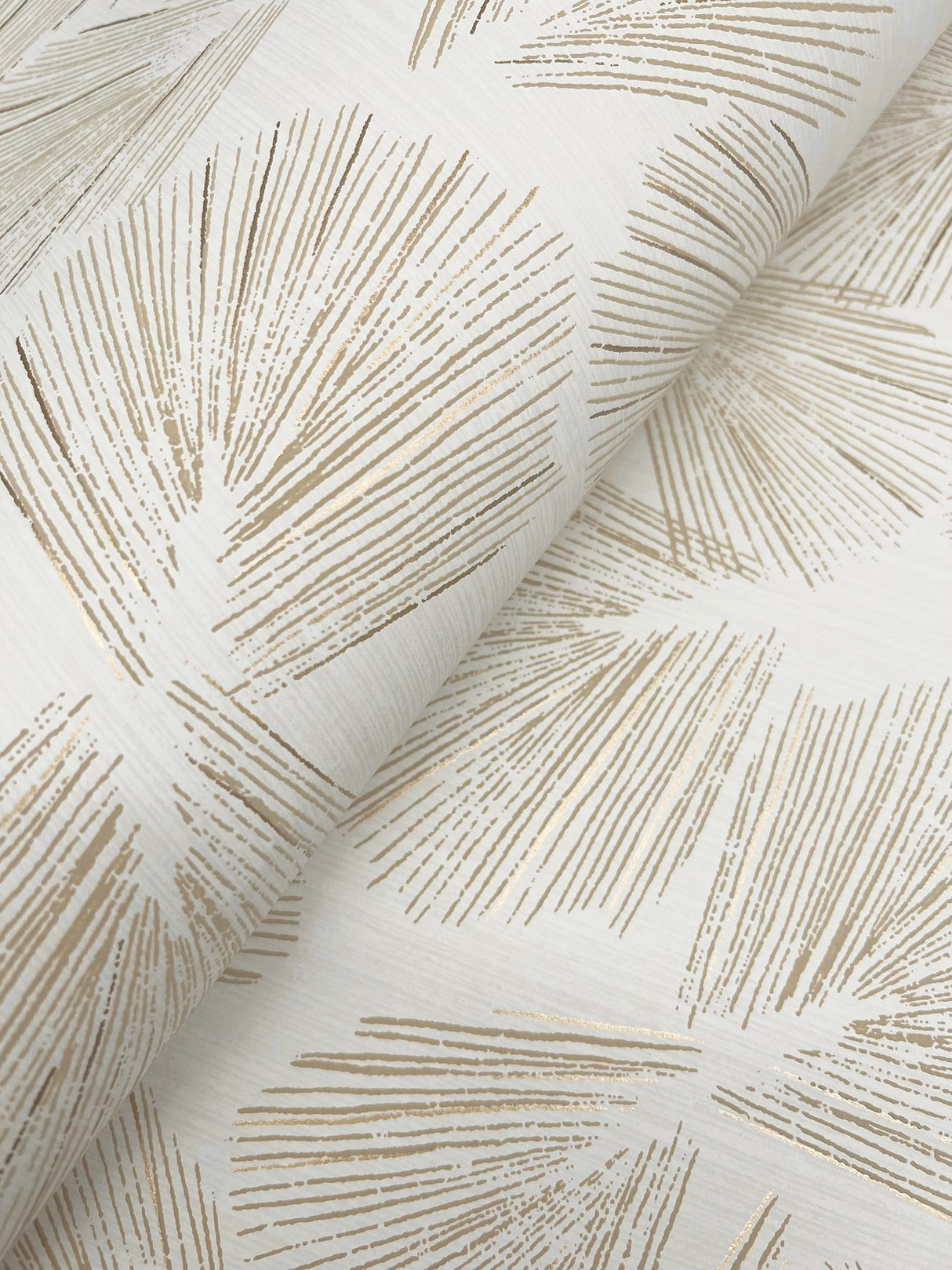 York LM5353 Elora Leaf Gold Wallpaper