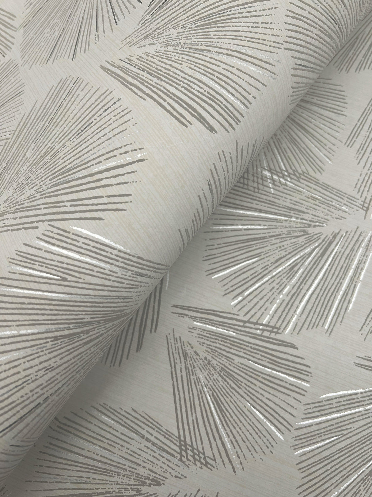 York LM5354 Elora Leaf Taupe Wallpaper