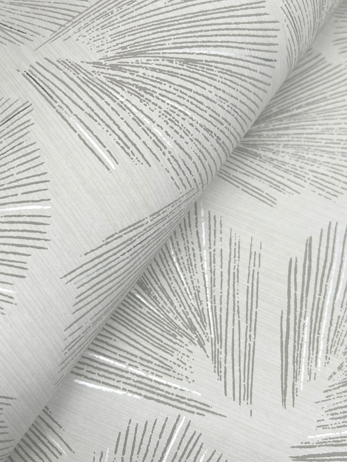 York LM5355 Elora Leaf Grey Wallpaper