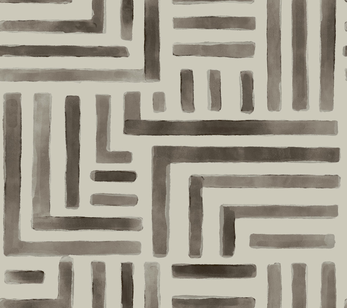 York LM5363 Painterly Labyrinth Warm Neutral Wallpaper