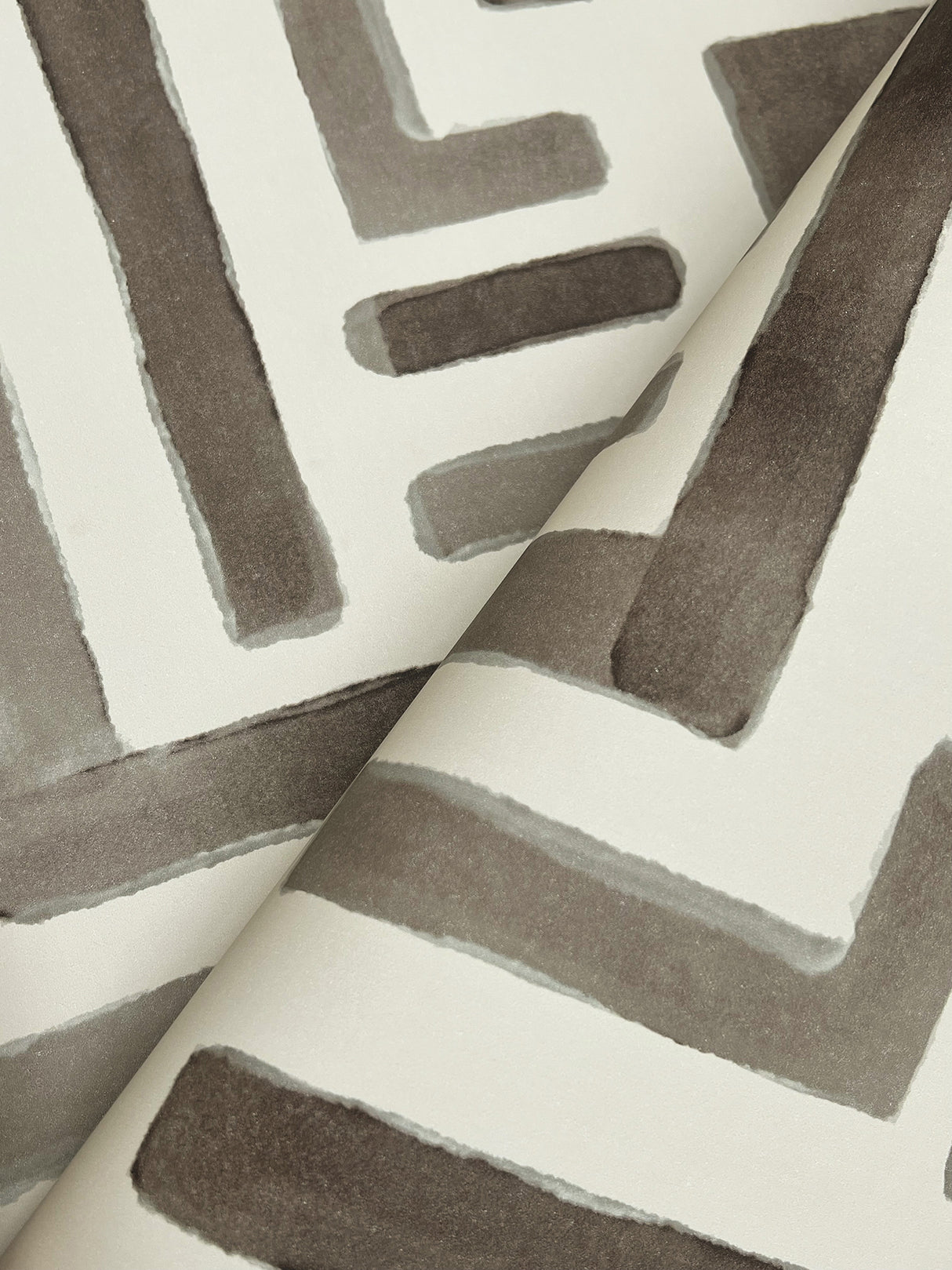 York LM5363 Painterly Labyrinth Warm Neutral Wallpaper