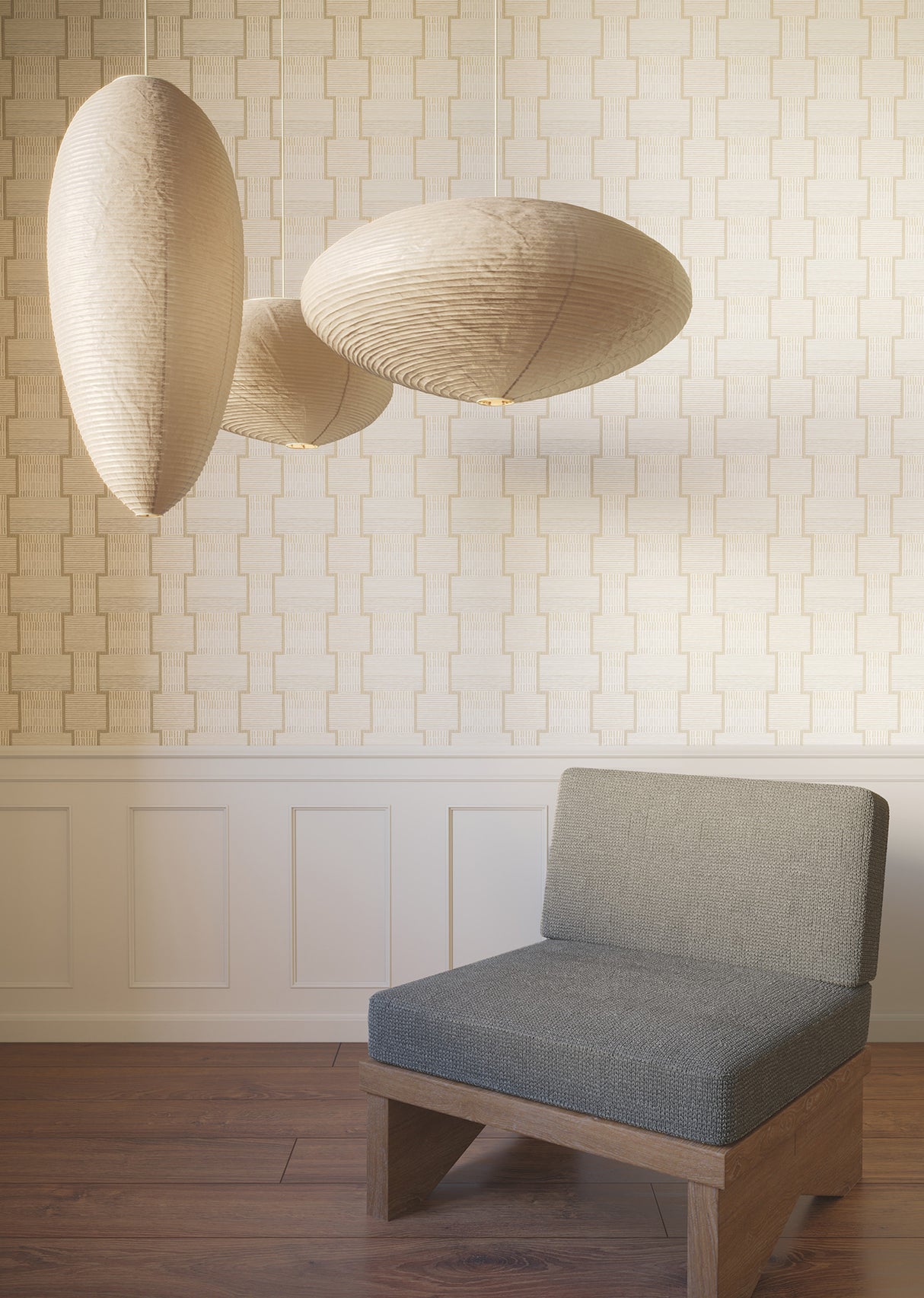 York LM5371 La Broderie Beige Wallpaper