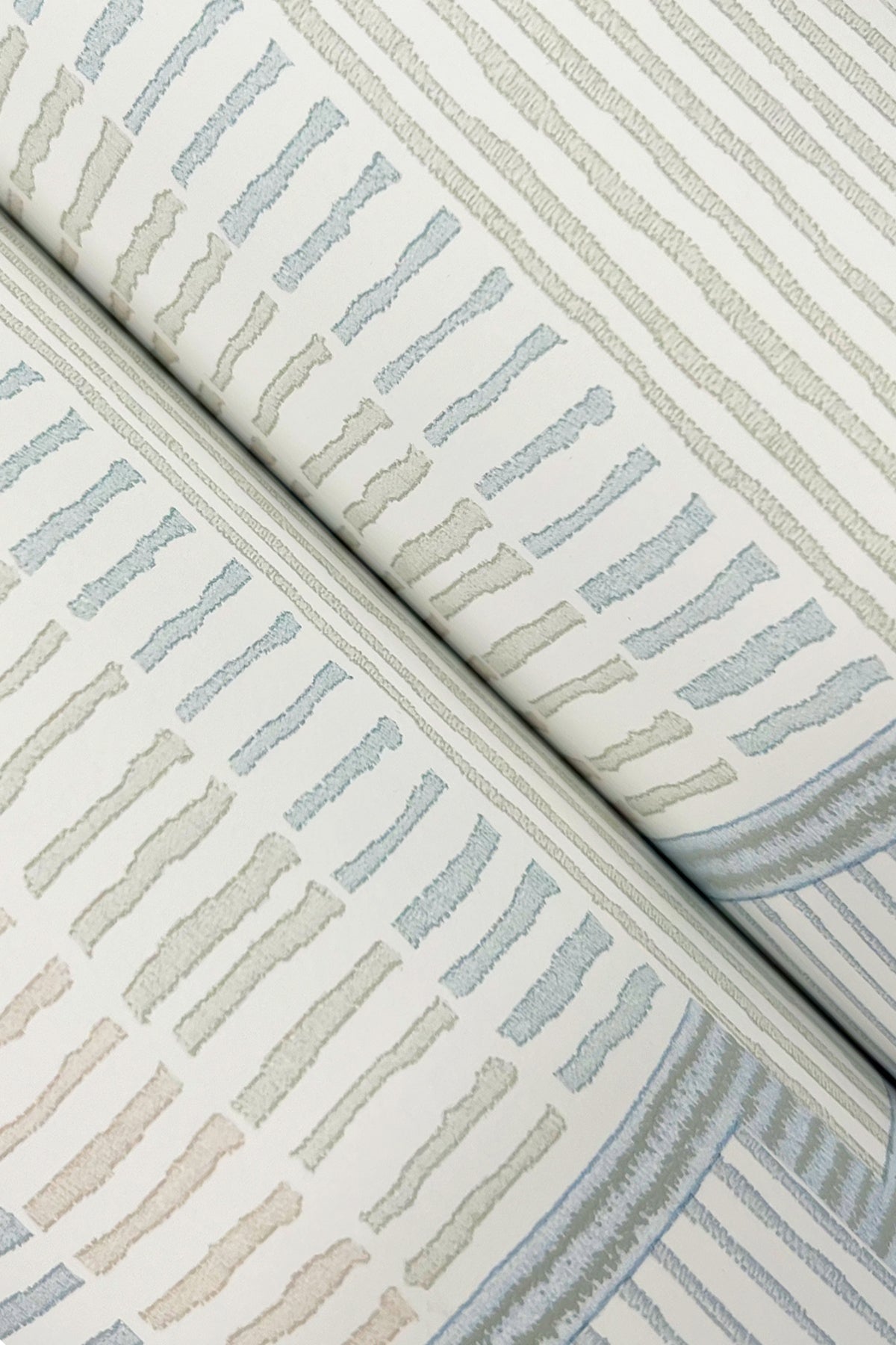 York LM5374 La Broderie Sky Blue Wallpaper