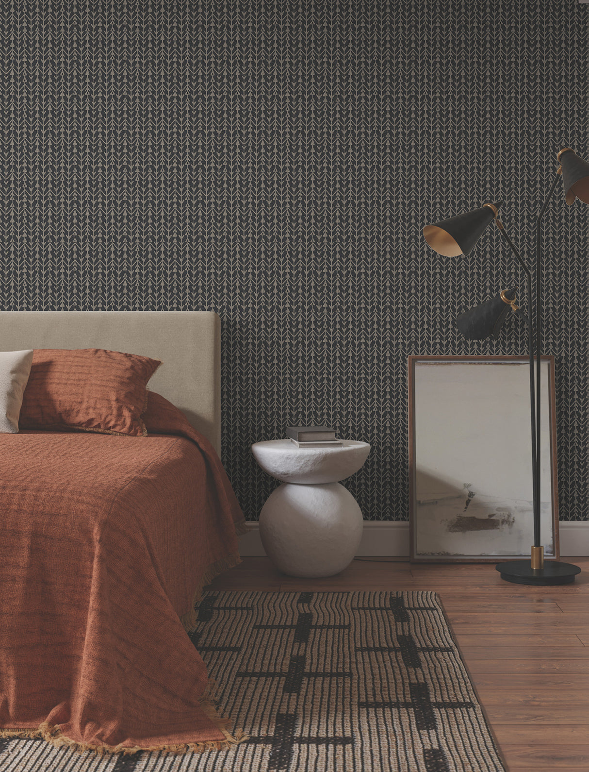 York LM5382 Martigue Stripe Black Wallpaper