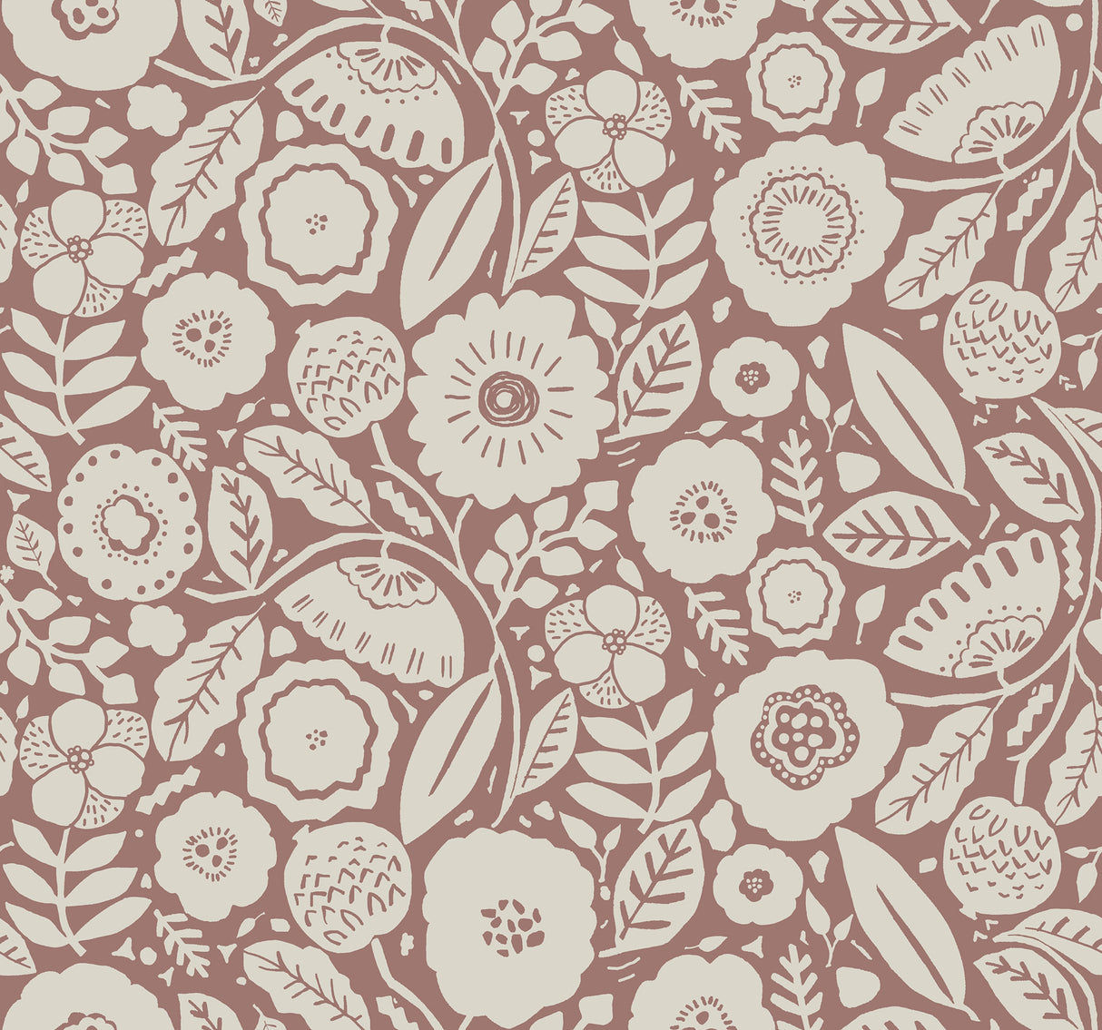 York LM5391 Camille Blossom Vintage Rose Wallpaper