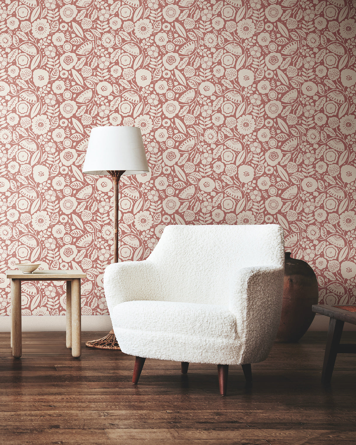 York LM5391 Camille Blossom Vintage Rose Wallpaper