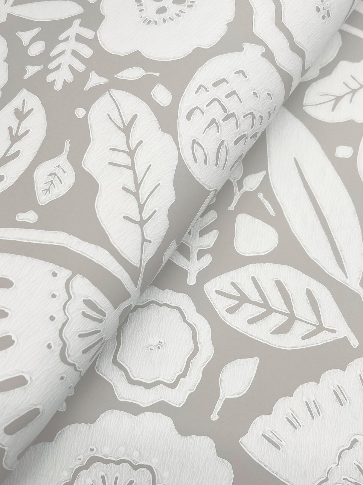 York LM5393 Camille Blossom Grey Wallpaper