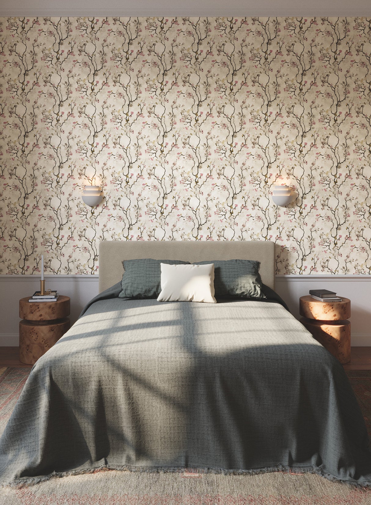 York LM5411 Avril Chinoiserie Rose Wallpaper