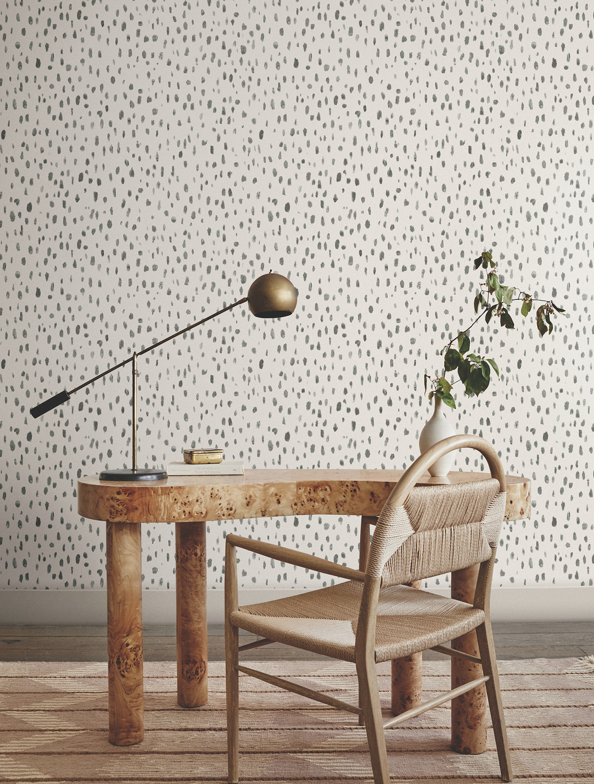York LM5424 Tachette Charcoal Wallpaper