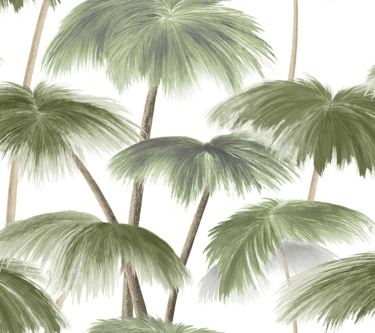 York LM5431 Plein Air Palms Green Wallpaper