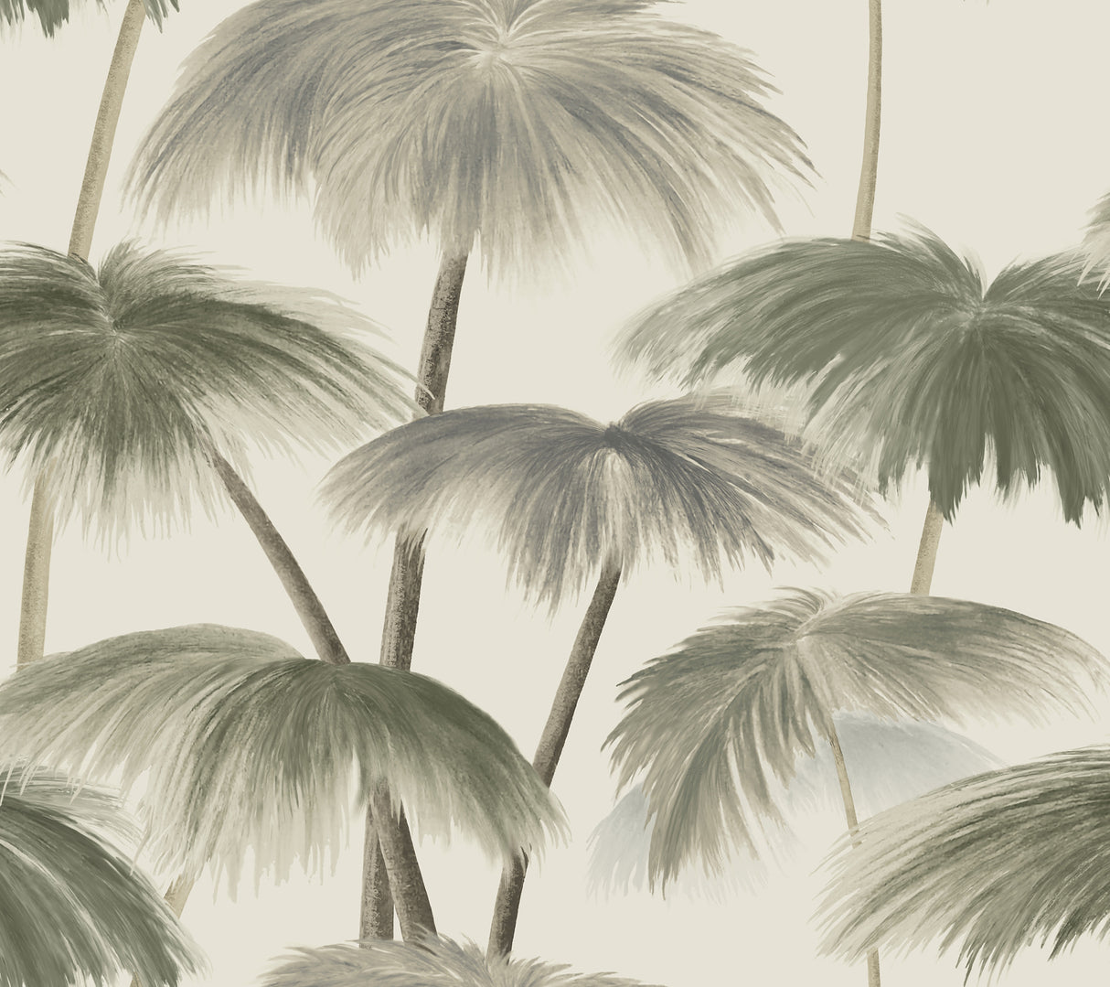 York LM5433 Plein Air Palms Vintage Wallpaper