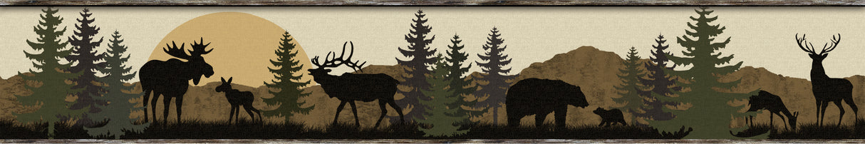 York LM7946BD Scenic Silhouette Brown Border