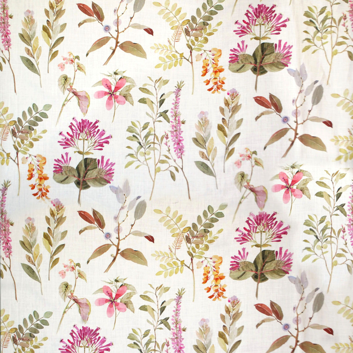 Scalamandre LO 00015016 PURPLE / MULTI SISSINGHURST Fabric - Eade's Wallpaper