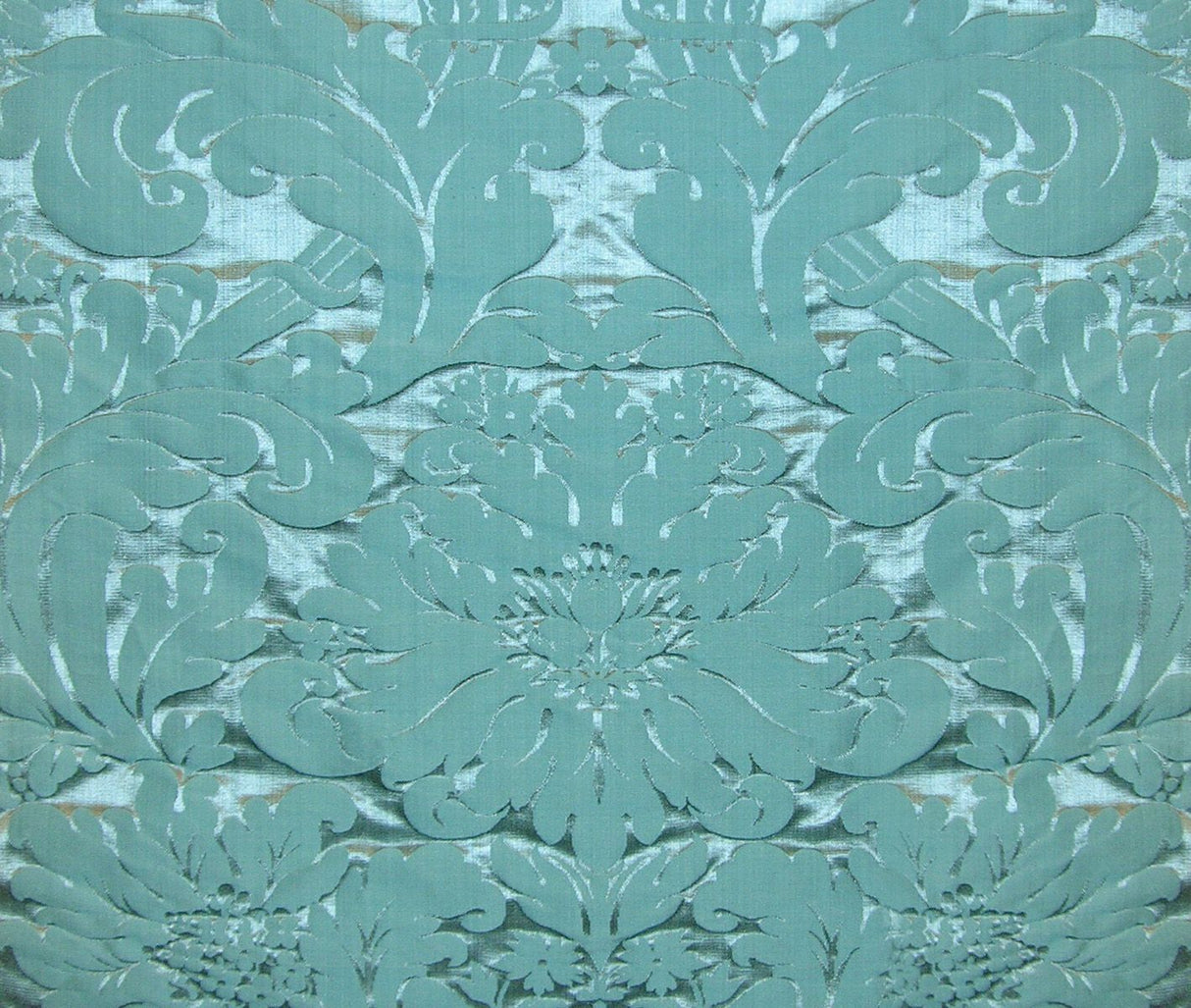 Scalamandre M0 00031155 TEAL LOMBARDY Fabric - Eade's Wallpaper