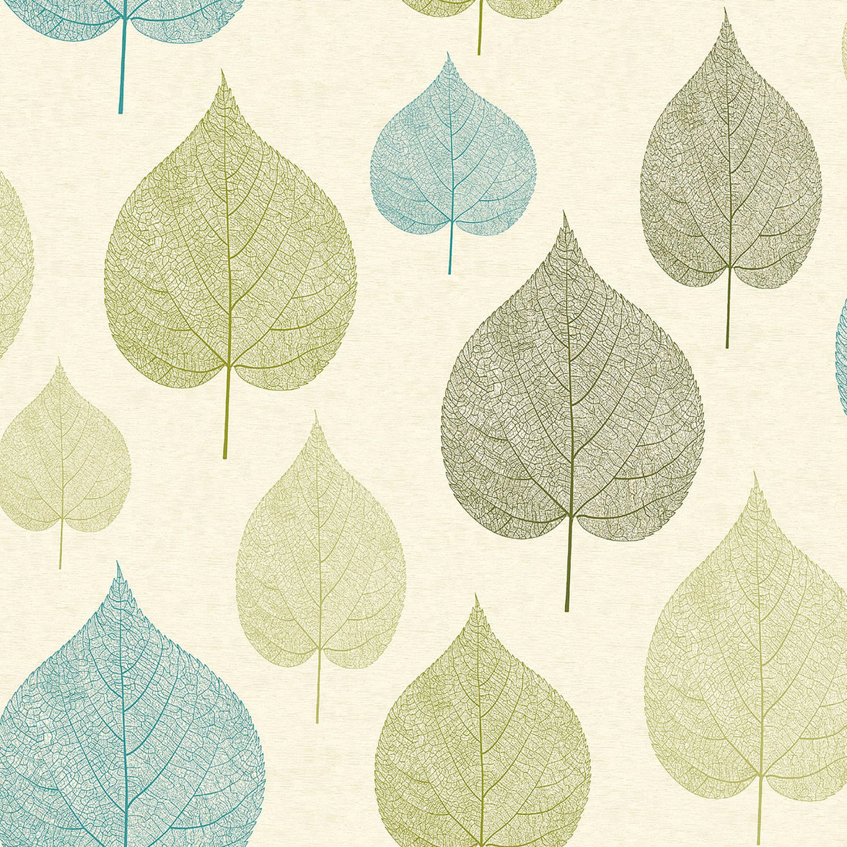 Crown  M1071 Quest Green Leaf Wallpaper