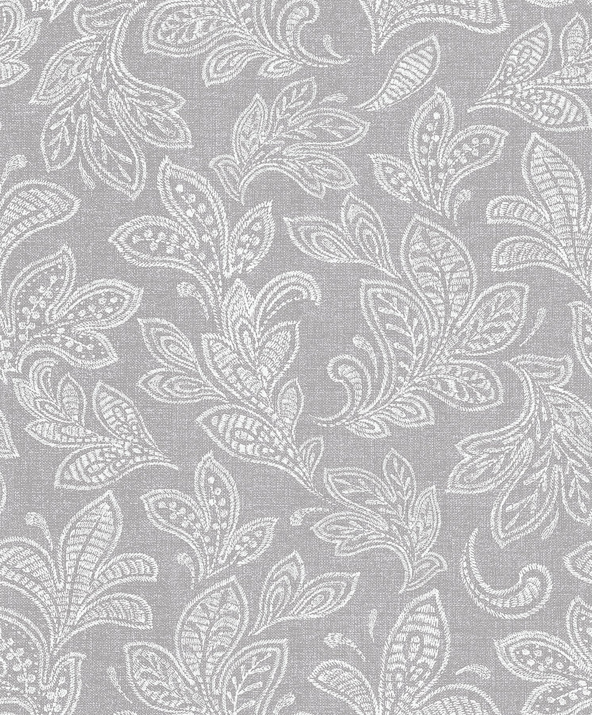 Crown  M1119 Ida Grey Scroll Wallpaper