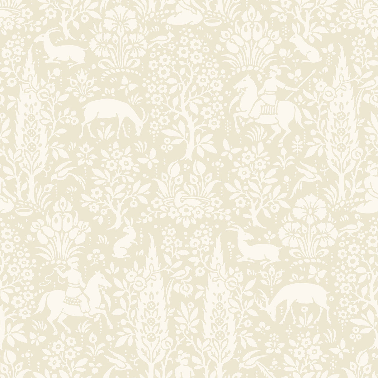 Crown  M1165 Sherwood Cream Woodland Wallpaper