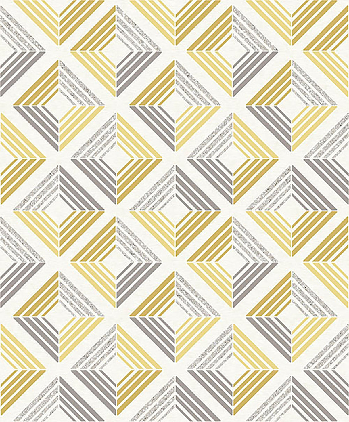 Coloroll M1299 Echo Yellow Geometric Wallpaper