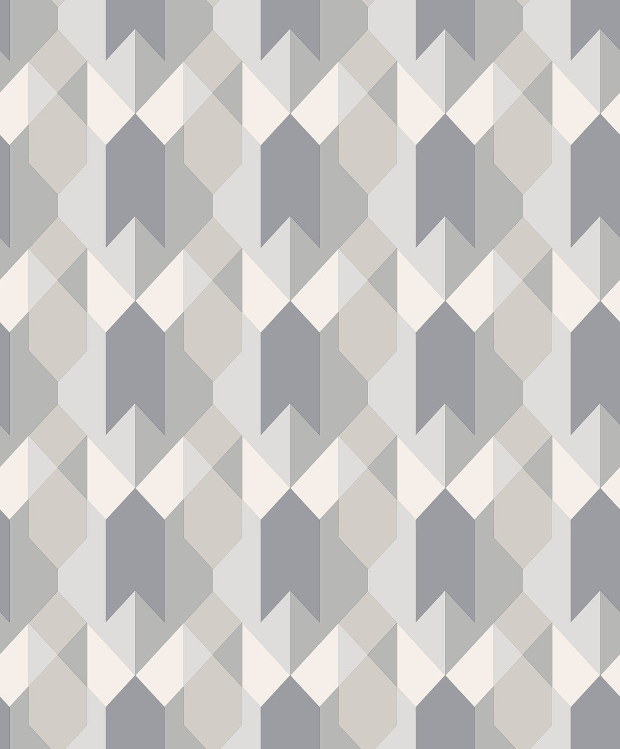 Coloroll M1328 Copenhagen Grey Geometric Wallpaper