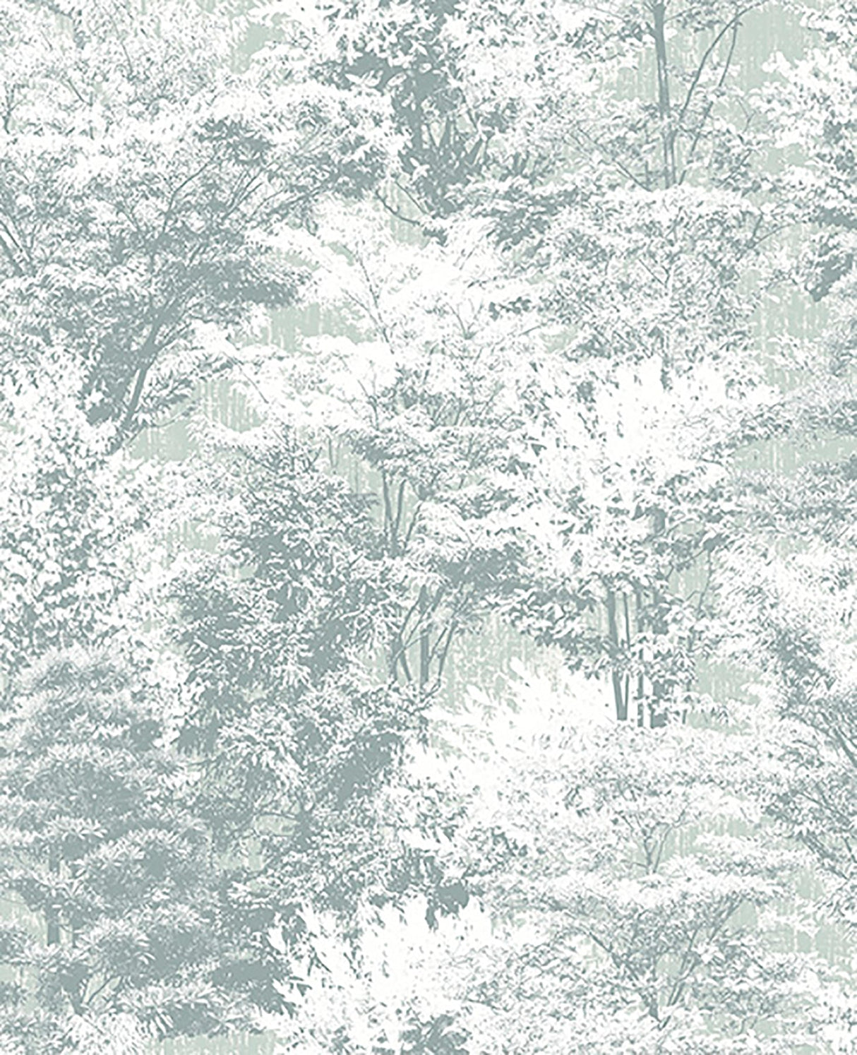 Crown  M1337 Camphor Teal Trees Wallpaper