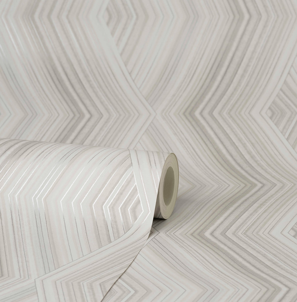 Fine Decor M1582 Aura Taupe Geometric Wallpaper