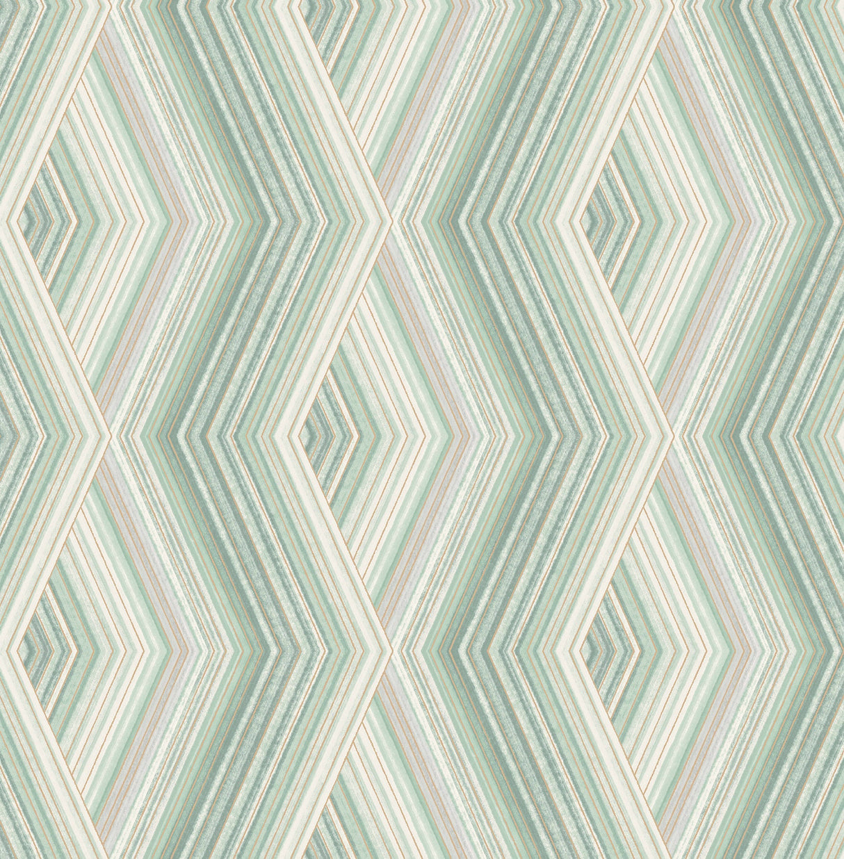 Fine Decor M1583 Aura Green Geometric Wallpaper