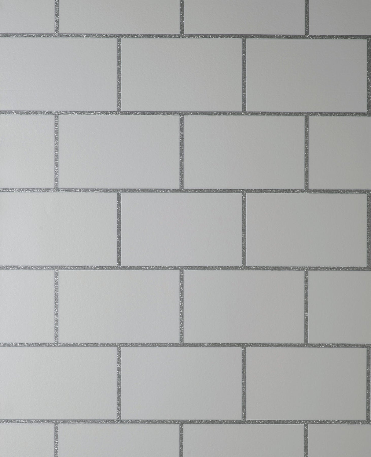 Fine Decor M1637 Metro White Tile Wallpaper