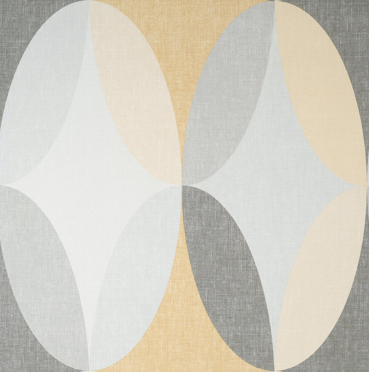 Fine Decor M1641 Kirby Mustard Oval Geo Wallpaper