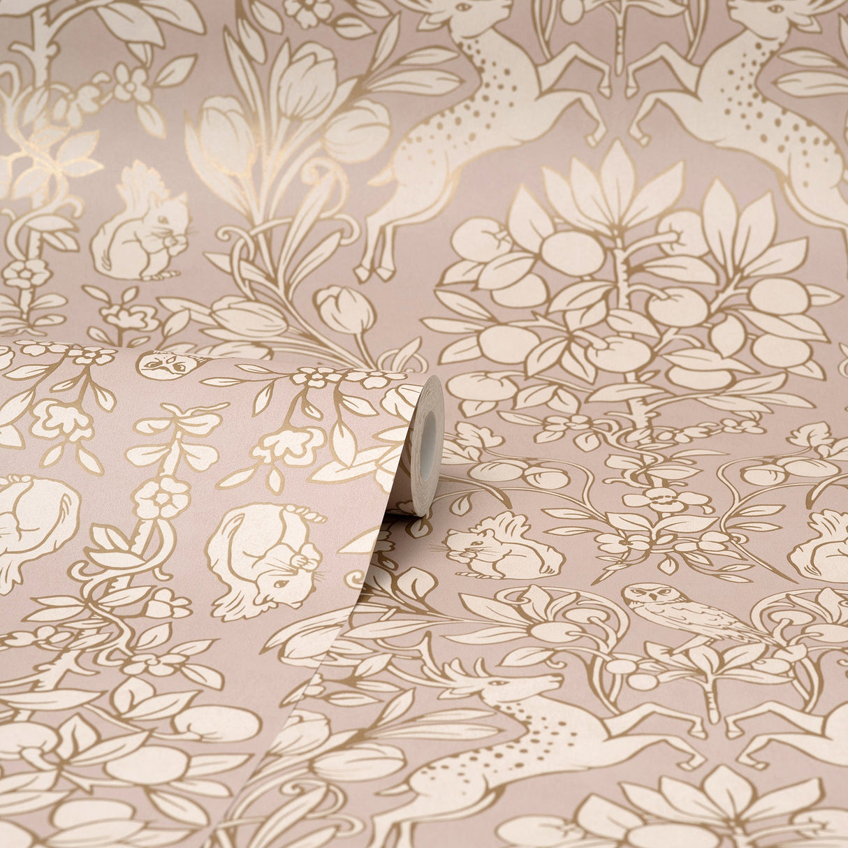 Brewster M1687 Richmond Pink Floral Wallpaper