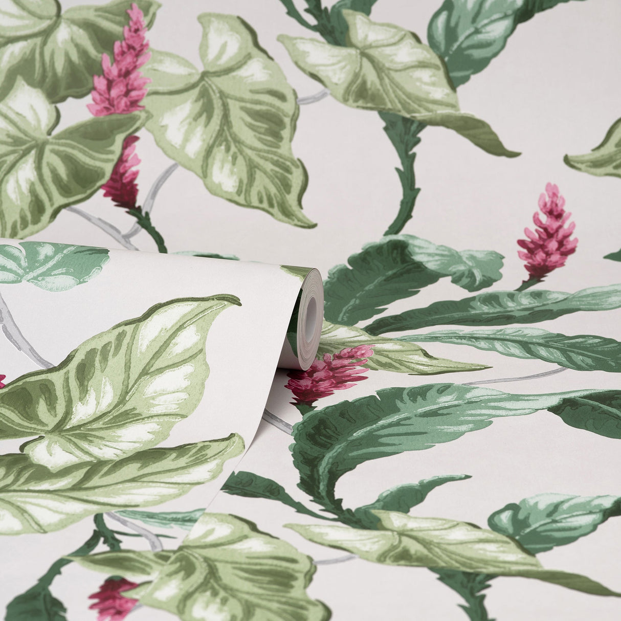 Brewster M1692 Meridian Parade Green Tropical Leaves Wallpaper