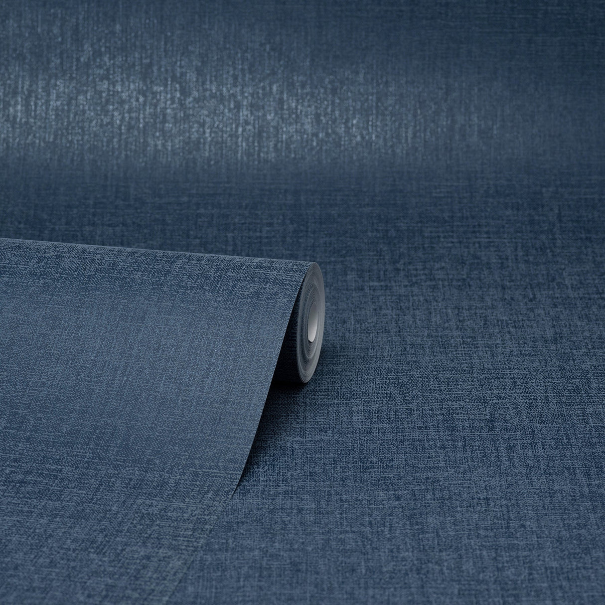 Brewster M1701 Glen Dark Blue Linen Wallpaper