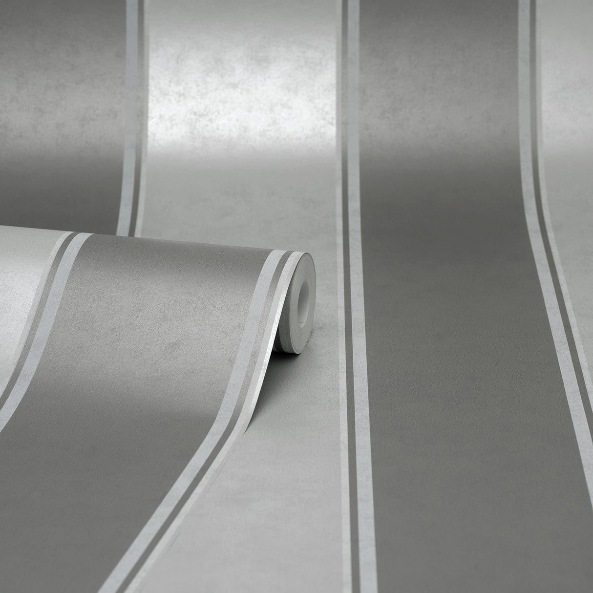 Brewster M1709 Rydia Grey Stripe Wallpaper