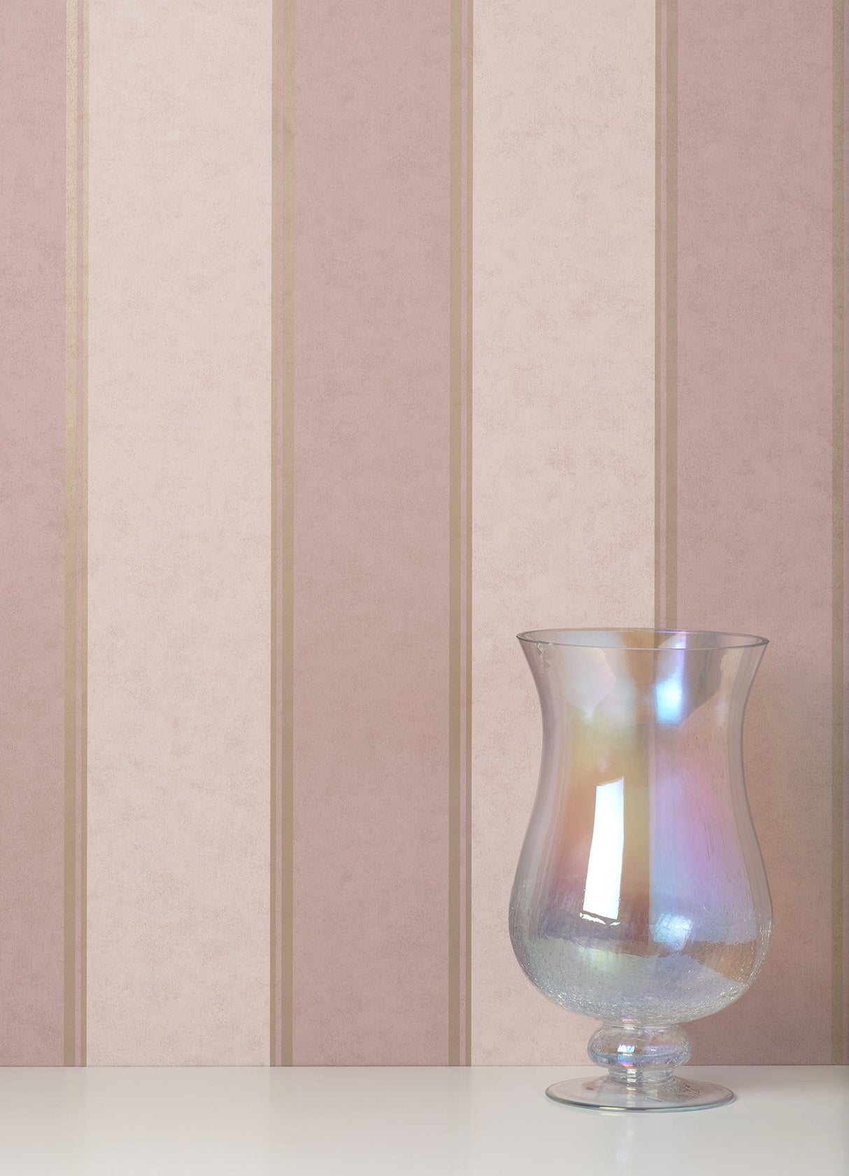 Brewster M1710 Rydia Pink Stripe Wallpaper