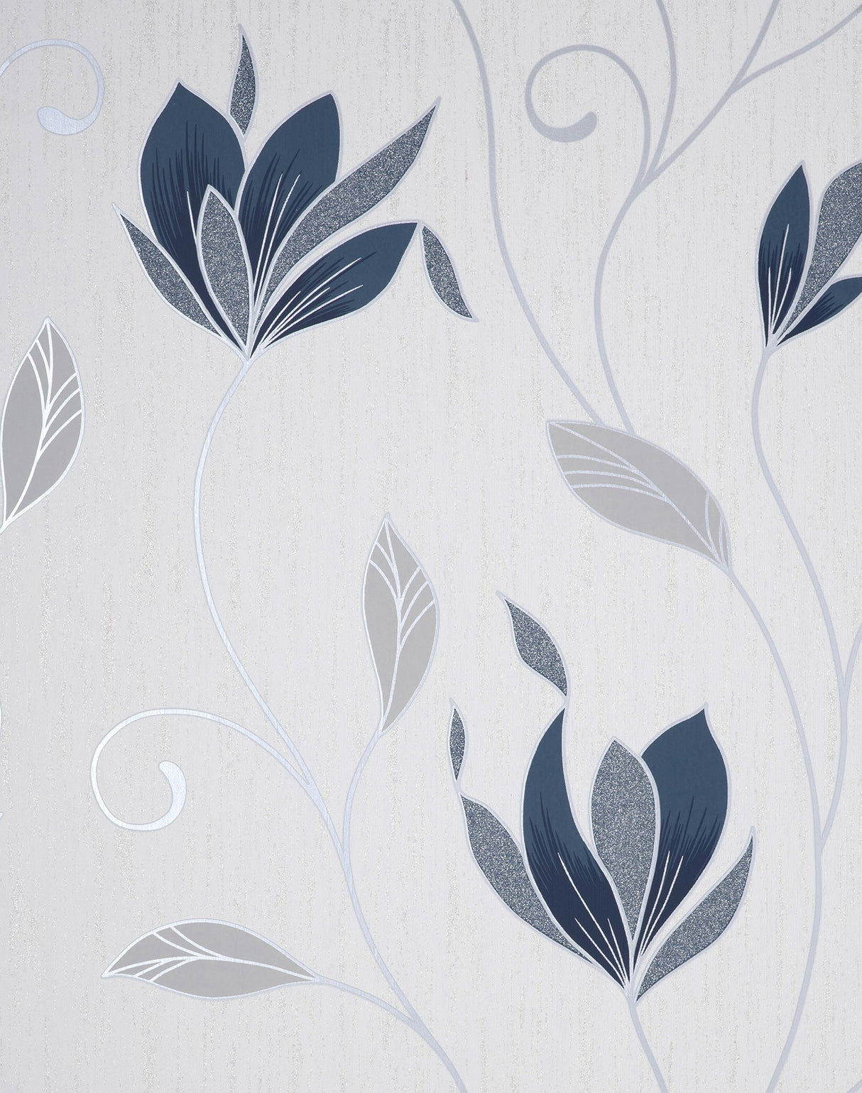 Fine Decor M1716 Synergy Navy Floral Wallpaper