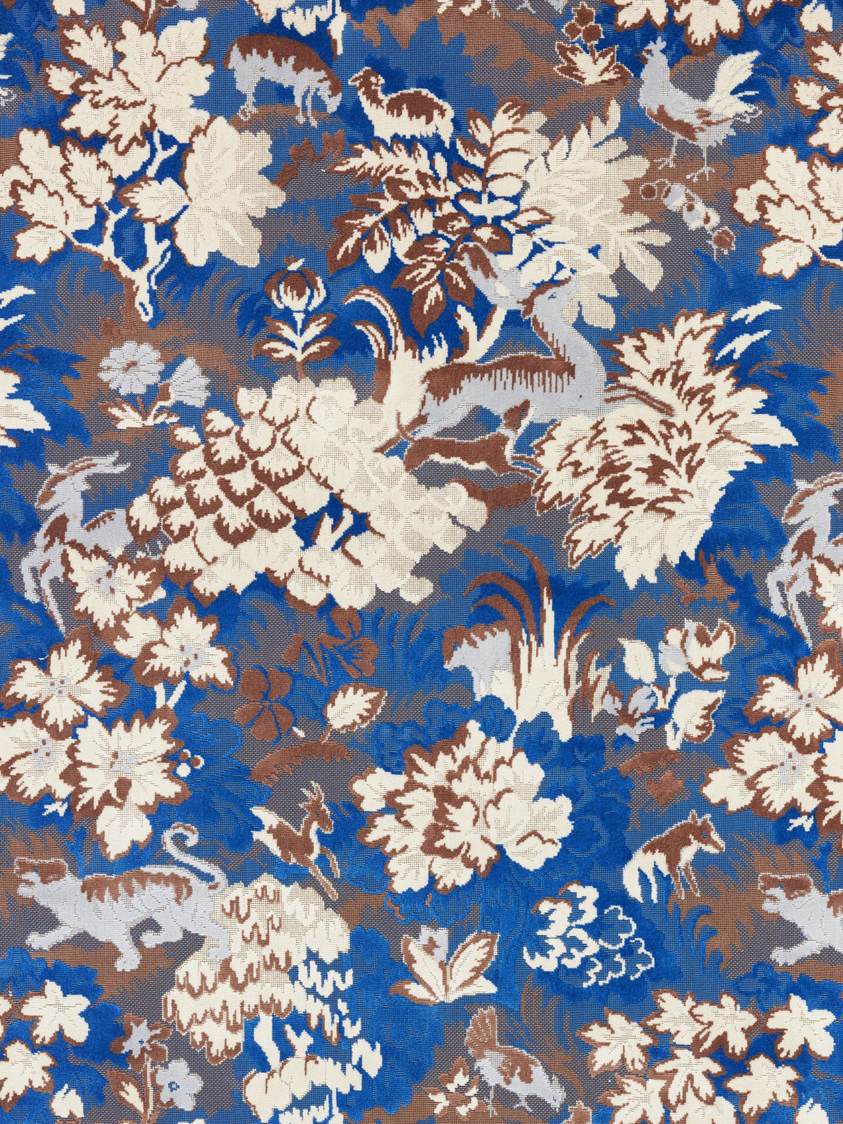 Scalamandre M1 00010264 BLUE WOOD TAILS TALE Fabric - Eade's Wallpaper