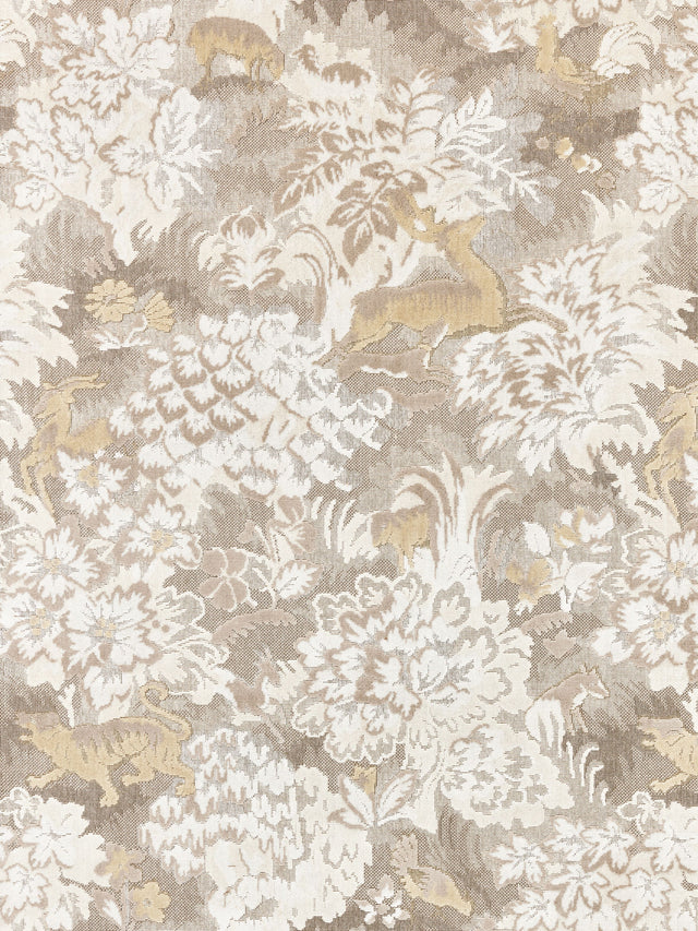 Scalamandre M1 00030264 TRAVERTINE TAILS TALE Fabric - Eade's Wallpaper
