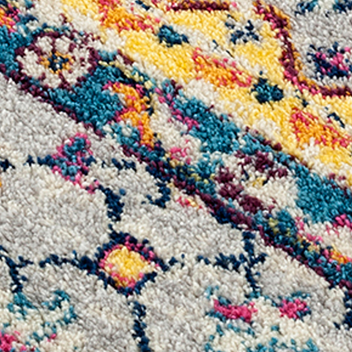 Amer Rugs MAN-33 Manhattan Bohemian Pattern /Orange Runner Rug, 2'6" X 7'6" Area Rug