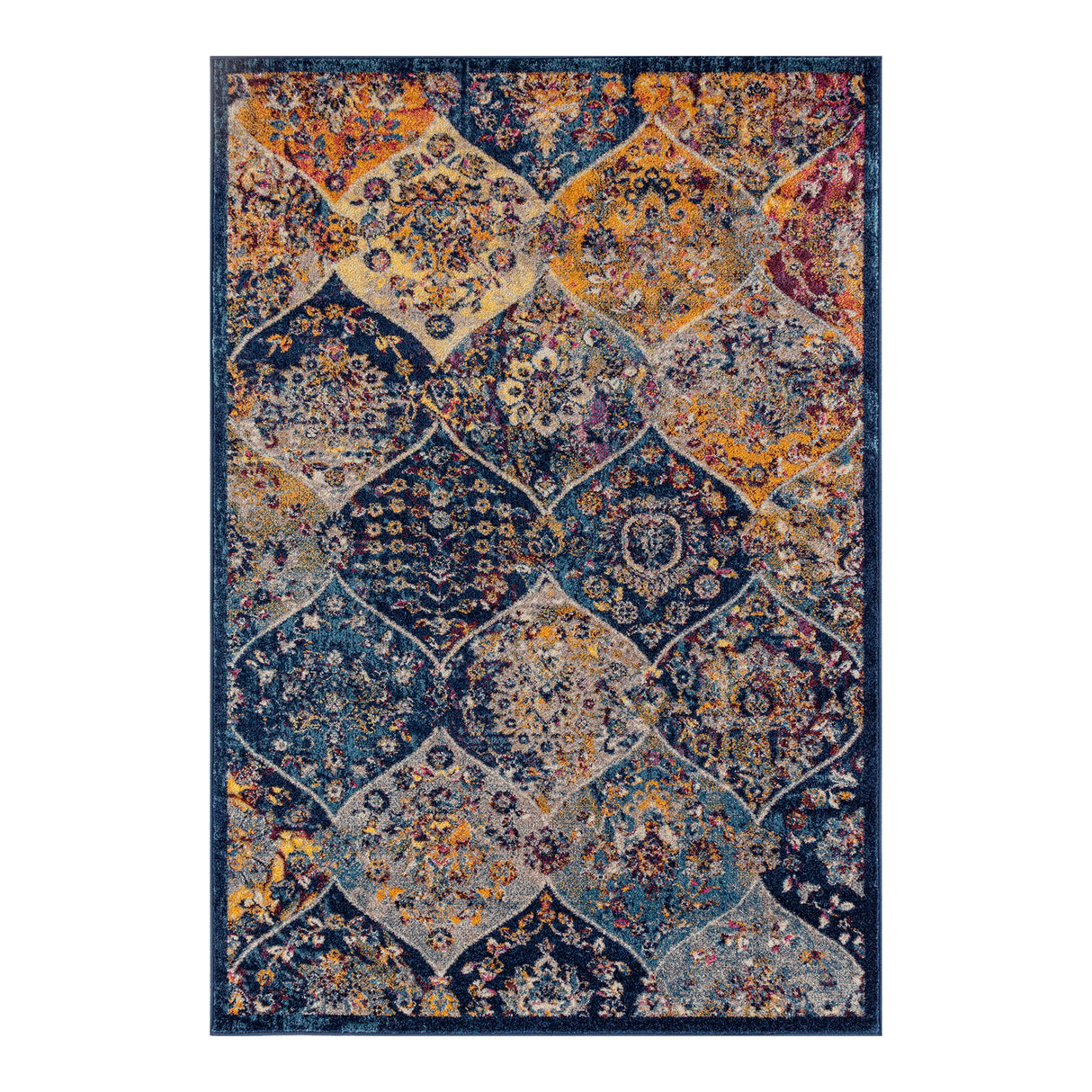 Amer Rugs MAN-40 Manhattan Bohemian Pattern Runner Rug, 2'6" X 7'6" Area Rug
