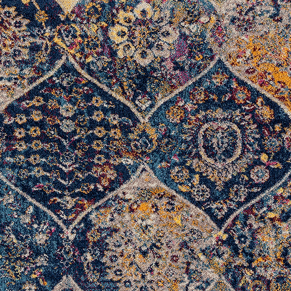 Amer Rugs MAN-40 Manhattan Bohemian Pattern Runner Rug, 2'6" X 7'6" Area Rug