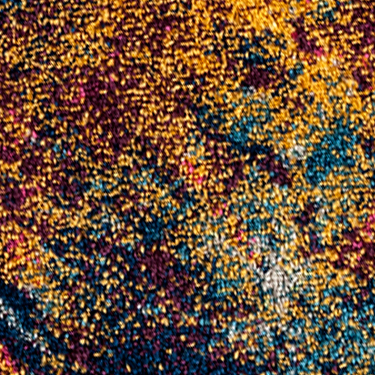 Amer Rugs MAN-41 Manhattan Bohemian Pattern /Blue Runner Rug, 2'6" X 7'6" Area Rug