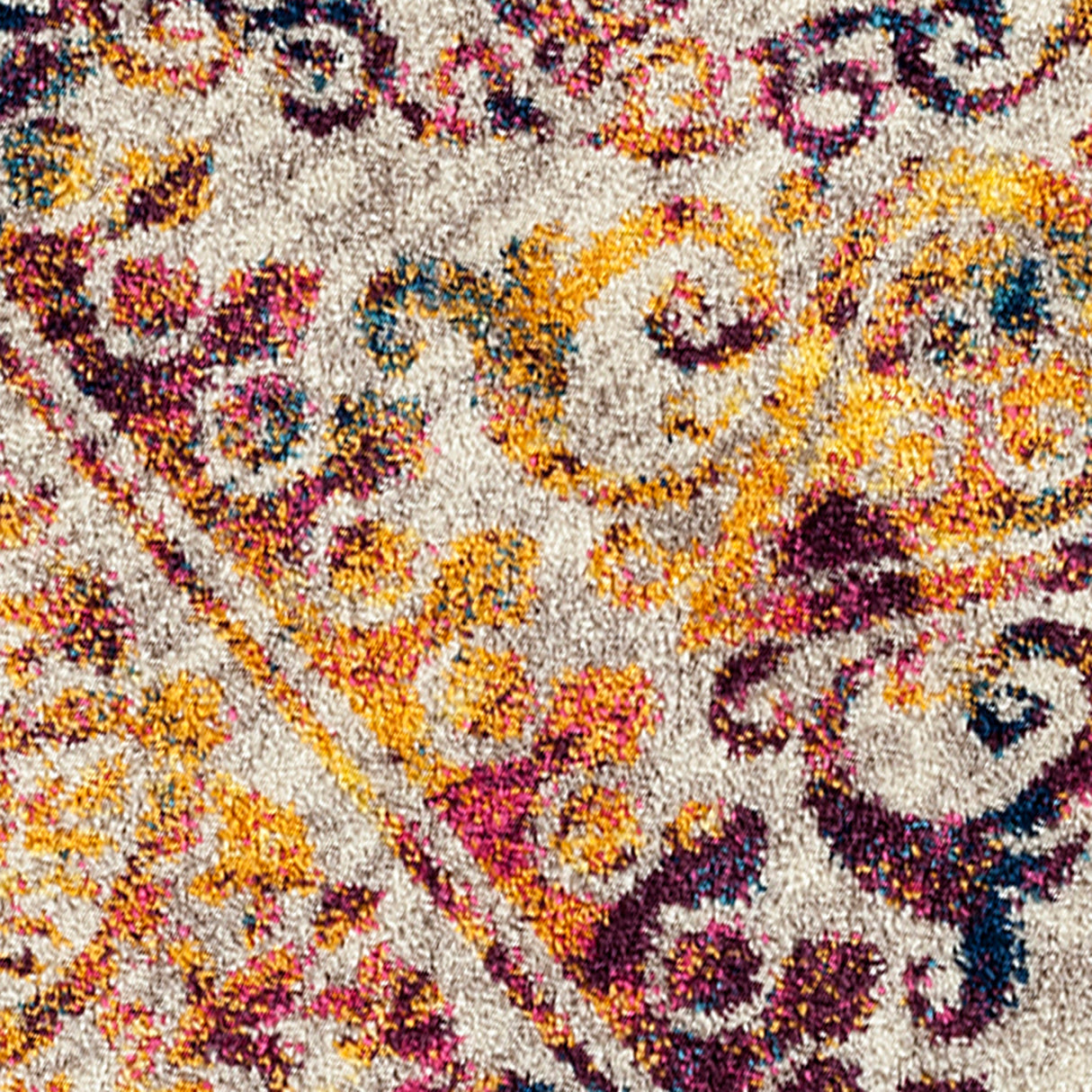 Amer Rugs MAN-43 Manhattan Bohemian Pattern Runner Rug, 2'6" X 7'6" Area Rug