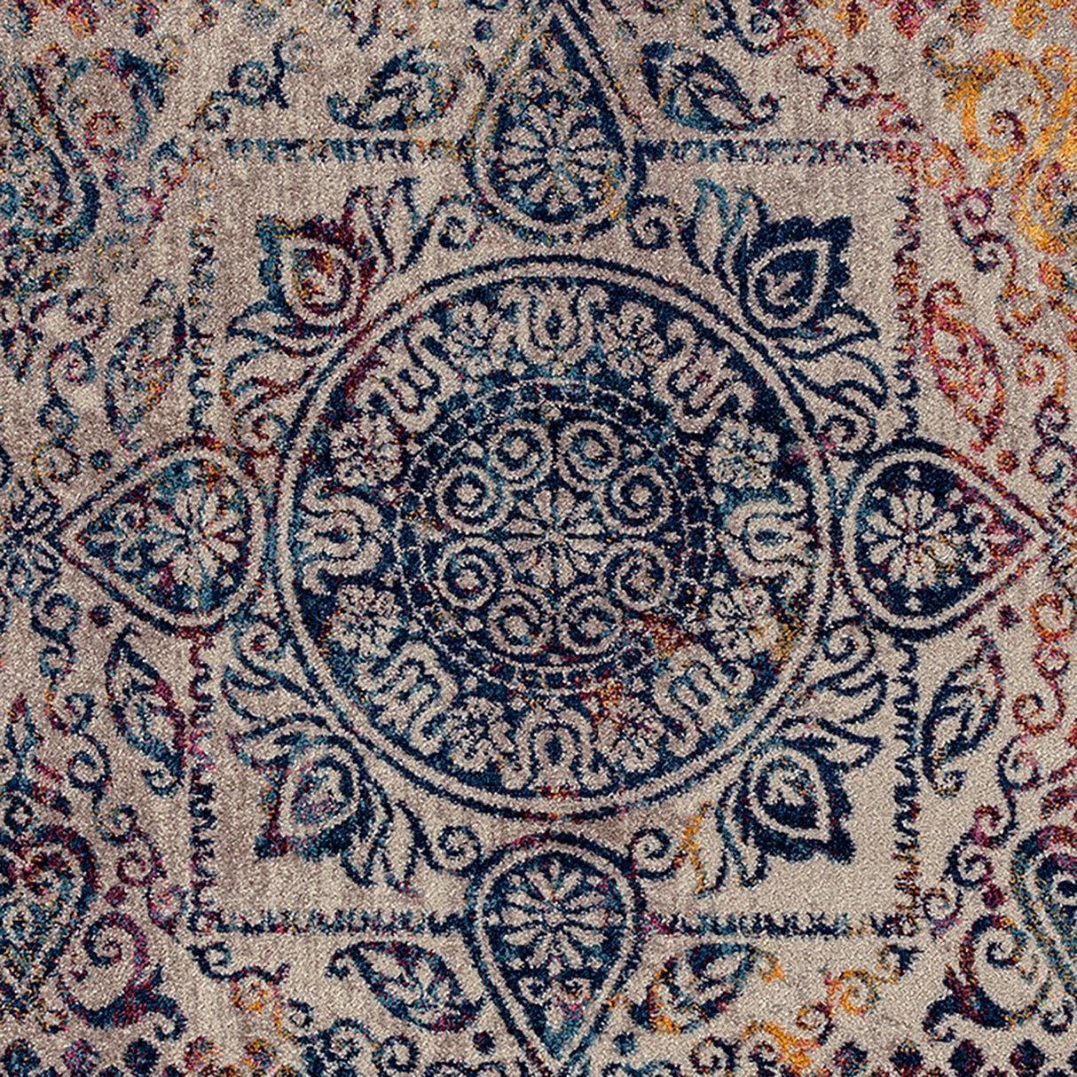 Amer Rugs MAN-43 Manhattan Bohemian Pattern Runner Rug, 2'6" X 7'6" Area Rug