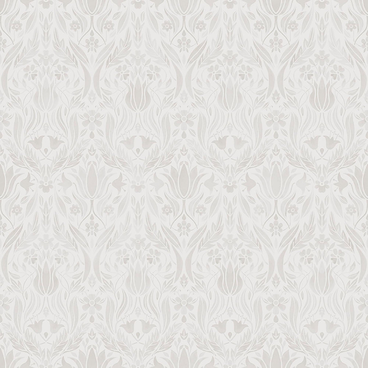 Midbec MD51017 Ludvig Beige Floral Ogee Wallpaper