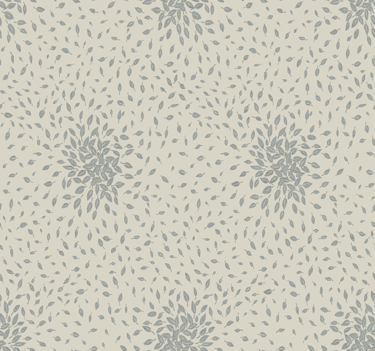 York MD7105 Petite Leaves Beige & Silver Wallpaper
