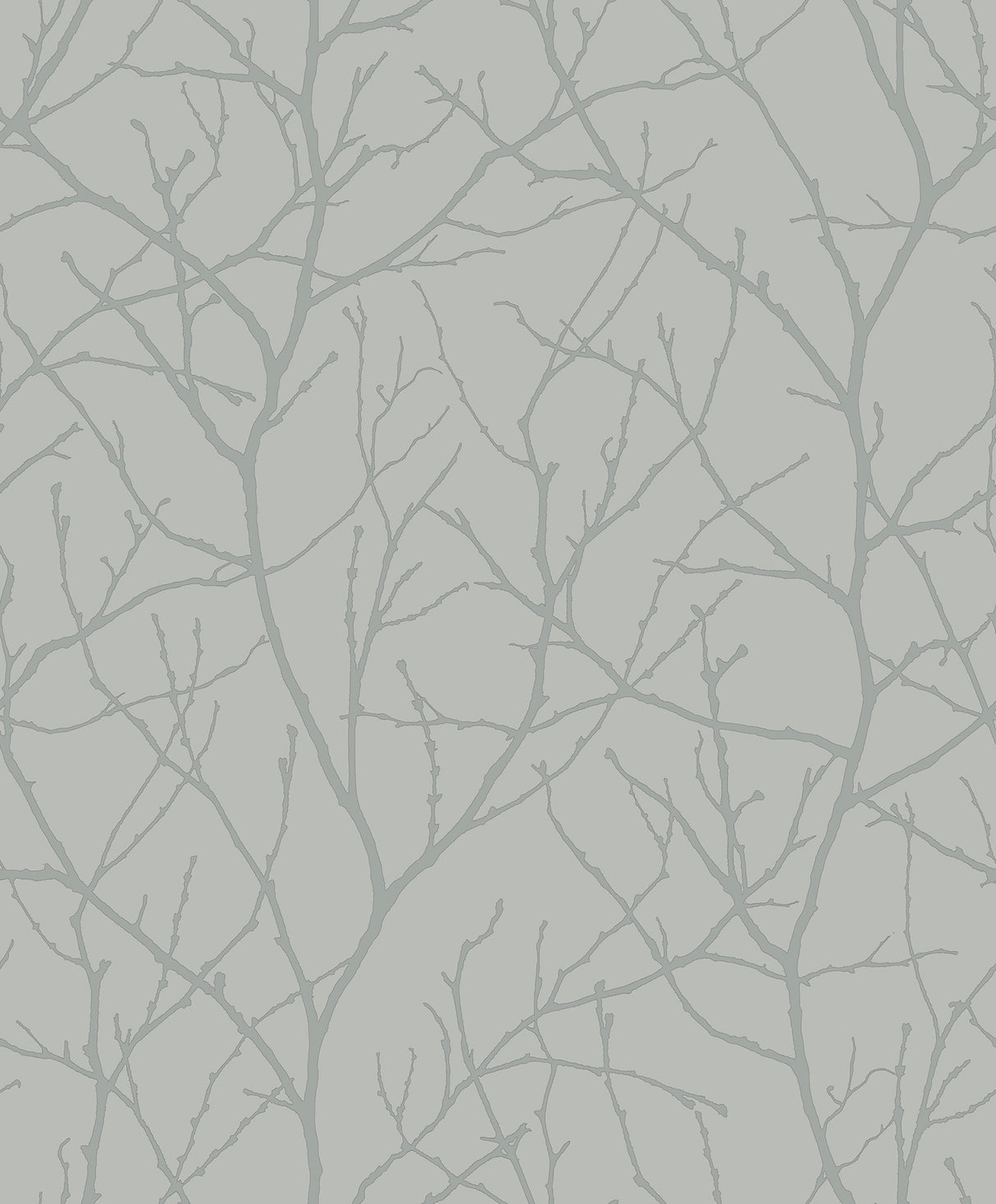 York MD7123 Trees Silhouette Smokey Blue & Silver Wallpaper