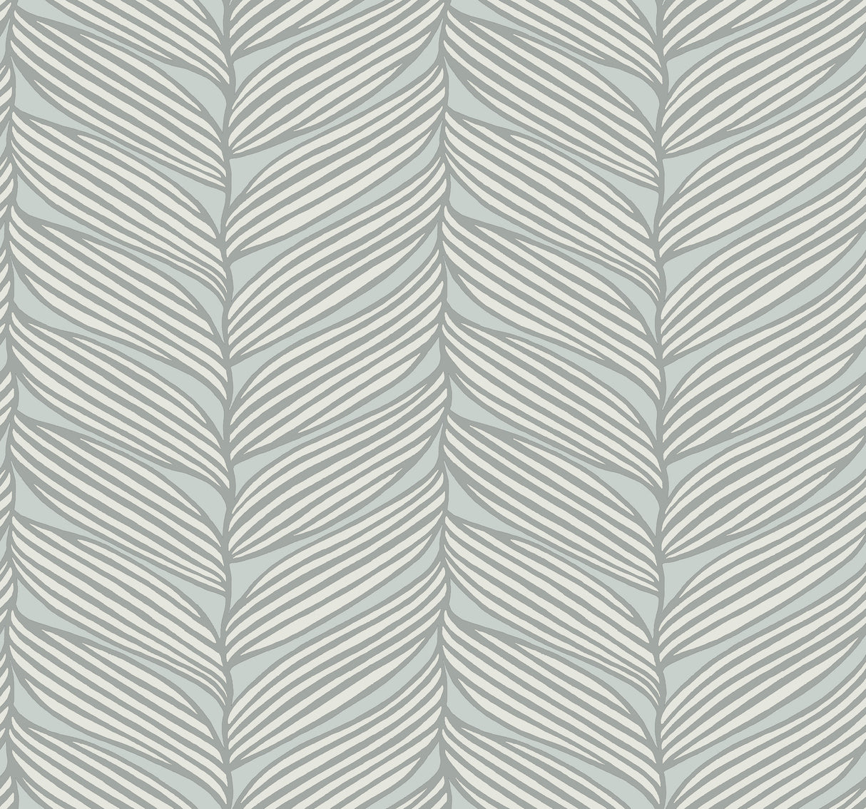 York MD7165 Luminous Leaves Spa & Silver Wallpaper