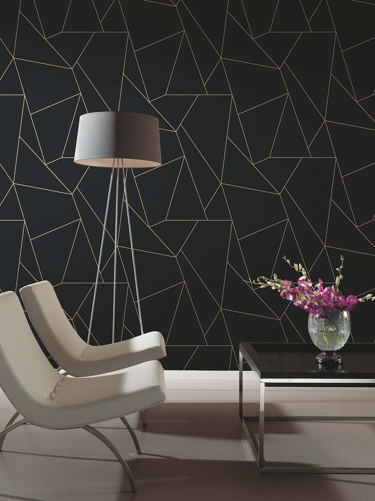 York MD7181 Nazca Black & Gold Wallpaper